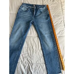 Distorted people cotton blend blue straight leg denim‎ jeans made in Germany